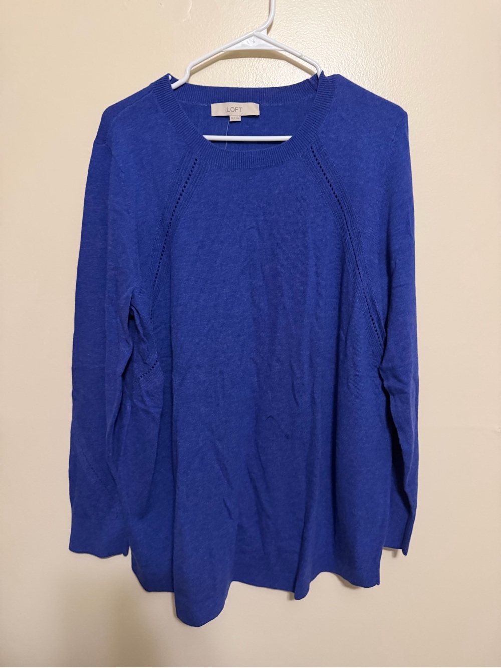 LOFT Cobalt Blue Crewneck Pullover Sweater